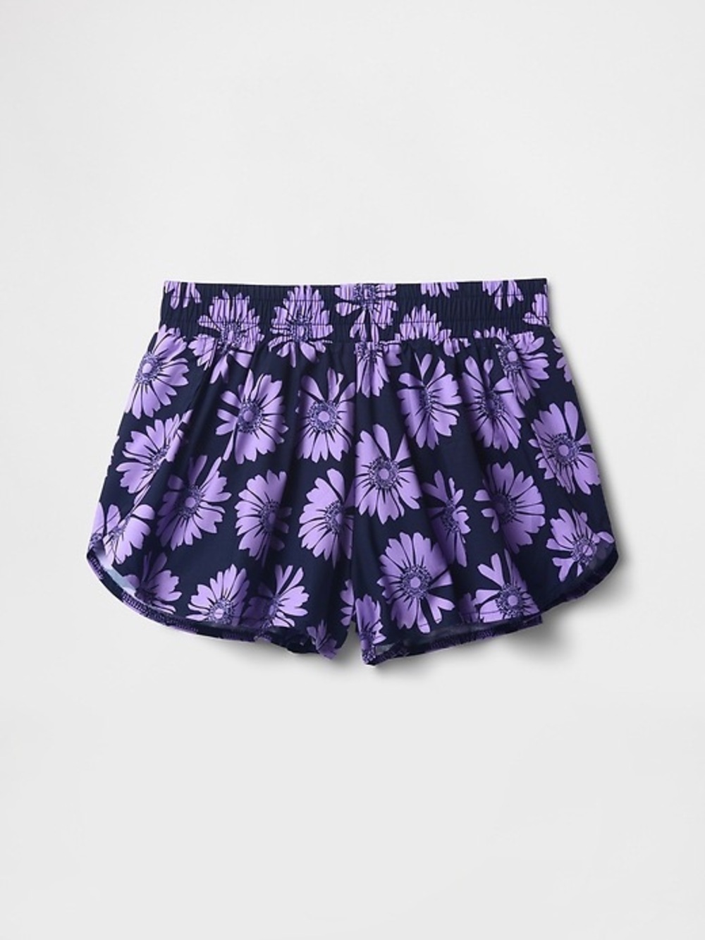 Kids Gap Quick Dry Butterfly Hem Run Shorts Warm Violet Medium 8